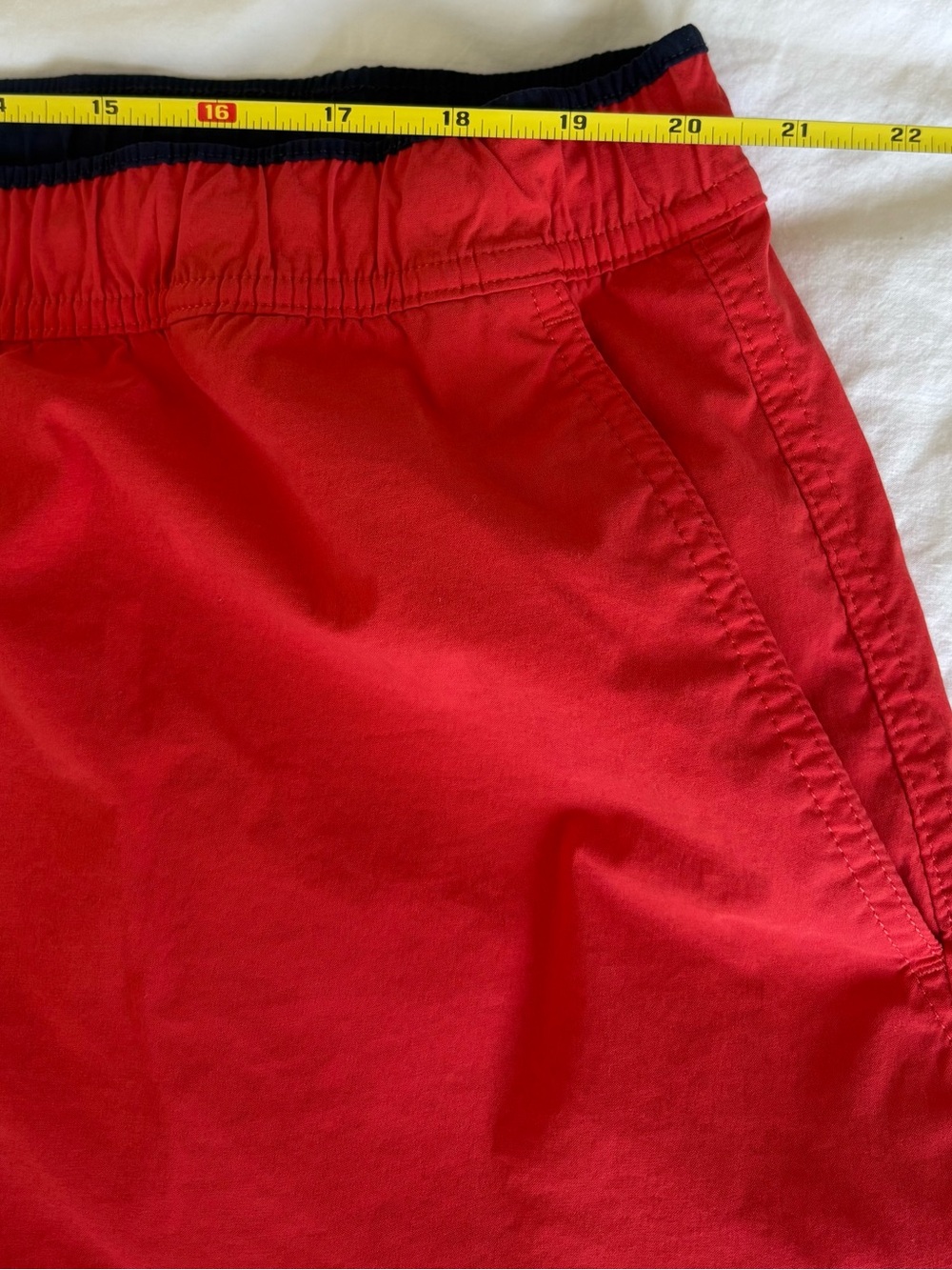 🔥SALE🔥 J. Crew Original Swimwear Red Mesh Lined Swim Trunks XXL LIKE NEW - Picture 9 of 11